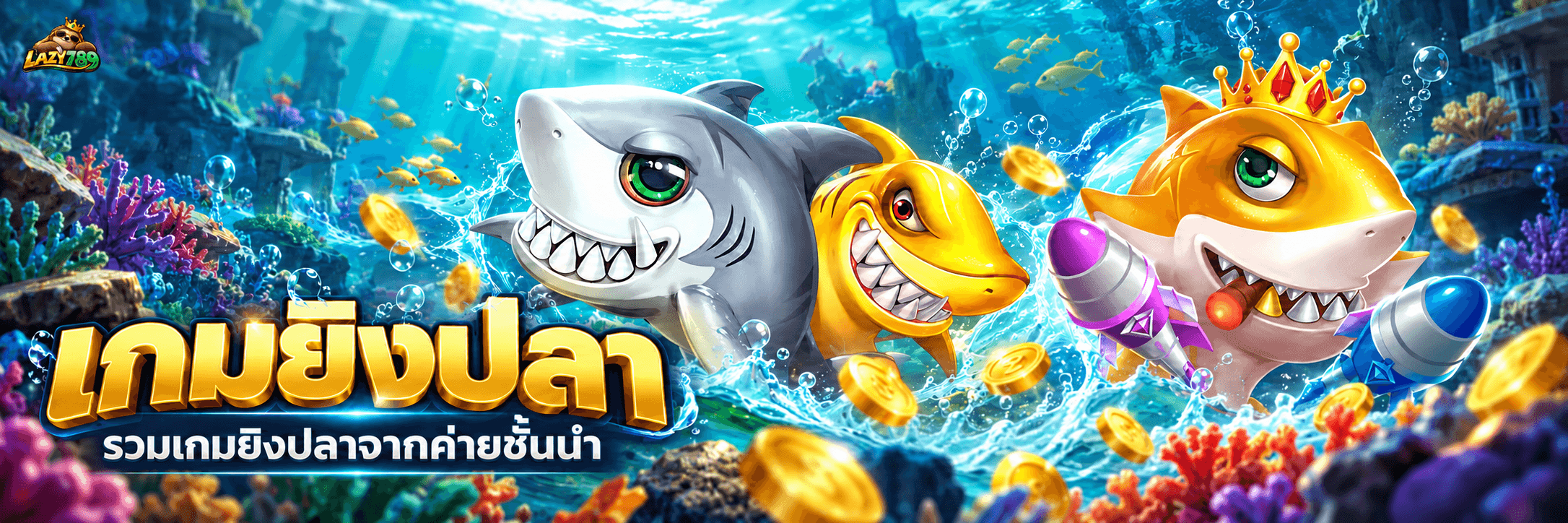 LAZY789 เกมยิงปลา รวมเกมยิงปลาจากค่ายชั้นนำ